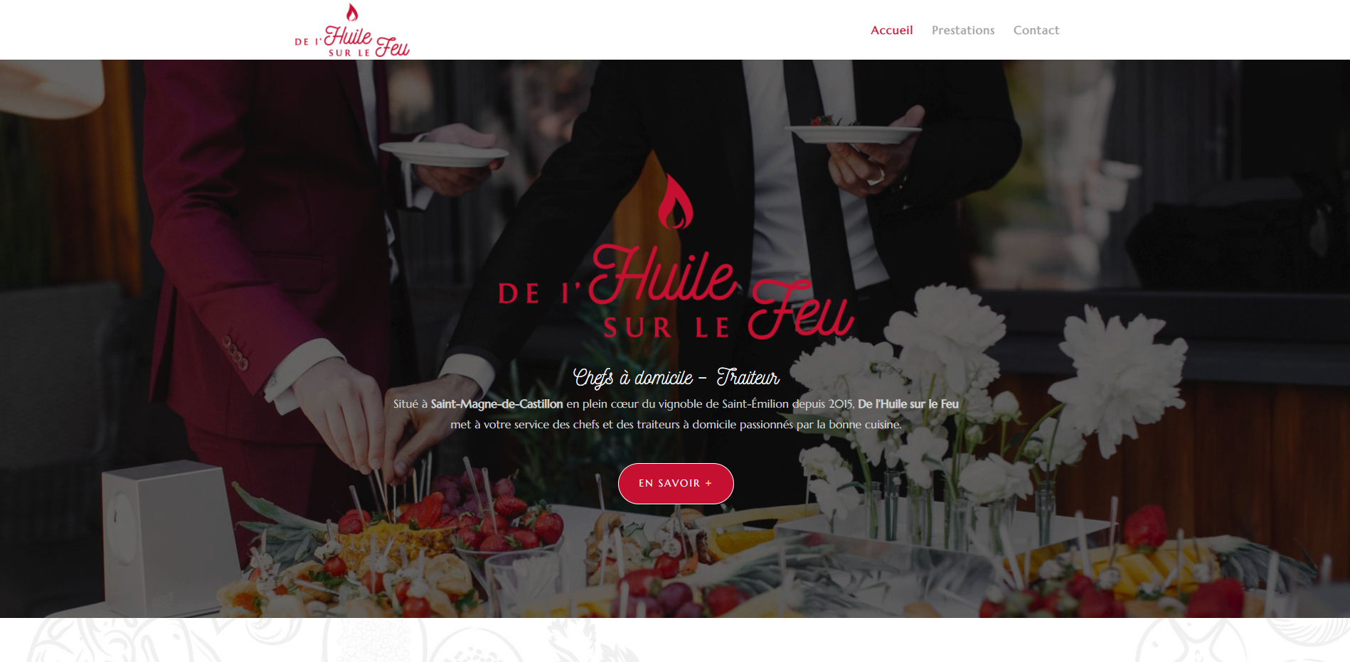 huile sur le feu